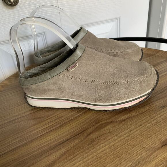 Womens Vans Suede Street Clog II Shoes Size 8.5 Slip-On Beige - Picture 16 of 16